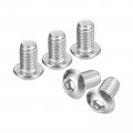 5 16-18x1 2 Button Head Socket Cap Screws 20pcs 304 Stainless Steel Fasteners Hex Bolts Full Thread Drive 