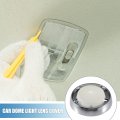 A Absopro Car Dome Light Bezel Lens Lamp Cover With Screws Interior Ford For Mustang 1967-1970 Plastic Silver Tone