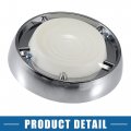 A Absopro Car Dome Light Bezel Lens Lamp Cover With Screws Interior Ford For Mustang 1967-1970 Plastic Silver Tone