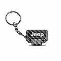 Ipick Image For Jeep Grill Black Real Carbon Fiber Logo-shape-cut Key Chain Keychain Official Licensed 