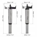 Uxcell Forstner Wood Drill Bit 15mm 20mm 25mm 30mm 35mm Diameter Hole Saw Carbide Alloy Tip Steel Round Shank Cutting For