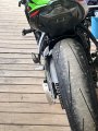 Eaccessories Ea Curved License Plate Relocation Holder Bracket For Kawasaki Ninja Zx6 Zx6r Zx6rr 1990-2025 Shock Bolt Spool Tag 