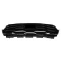Front Bumper Upper Grille Assembly Glossy Black Grill Replacement For 2023 2024 Pilot Plastic Center Suv
