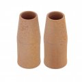 Ceramic Anti Spatter Mig Welding Nozzles 2pc Set 1 2in Diameter For Lincoln Style 100l And 175l Guns Pre Coated E Weld Tips 
