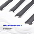 G-plus Body Side Molding Trim 1 18 Compatible With 2014-2018 Chevy Silverado Gmc Sierra Crew Cab 4pcs Silver