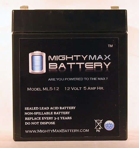 Mighty Max Battery 12v 5ah Replacement For Napco Alarms Ma1016lkdl Brand Product