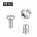 Uxcell M5x12mm Torx Security Machine Screws 20pcs 316 Stainless Steel Pan Head Tamper Proof Screw Fasteners Bolts