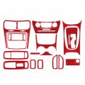 Newsmarts 18pcs Full Set Interior Trim Kit Center Console Steering Wheel Gear Shift Panel Frame Cover Carbon Fiber For Dodge