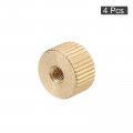 Uxcell Knurled Thumb Nuts 4pcs M3 X D10 5mm H6mm Brass Nut Flat Head Blind Hole Lock Adjusting For 3d Printer Parts