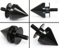 Cuztom Tuning Black Jdm Spiked Bumpers Quick Release Fastener Car Trunk Fender Hatch Lids Kit 