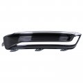 Motoku Front Driver And Passenger Side Fog Light Cover Bezel With Drl Hole For Chevrolet Impala 2014-2020