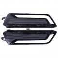 Motoku Front Driver And Passenger Side Fog Light Cover Bezel With Drl Hole For Chevrolet Impala 2014-2020