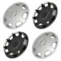 13 In Universal Wheel Rim Cover Silver Hubcaps Durable Pp Material Replacement For Acura Chevrolet Dodge Ford Honda Hyundai Kia