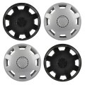 13 In Universal Wheel Rim Cover Silver Hubcaps Durable Pp Material Replacement For Acura Chevrolet Dodge Ford Honda Hyundai Kia