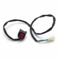 Httmt Xh1700d-003 Universal Red 7 8 Inches Handlebar Engine Stop Buttom Kill Cut Off Switch Push Button Use On Motorcycles Atvs 