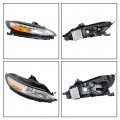 Wflnhb Headlight Assembly Replacement For Cherokee 2014-2018 Running Light Rh With Stabilizer Set Passenger Side