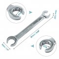 Uxcell Double-ended Nut Wrench 24mm X 27mm Multifunctional Universal Screw Nuts Wrenches Repair Tool For Car