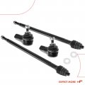 A-premium Set Of 4 Front Inner Outer Tie Rod End Kit Compatible With Honda Cr-v 2002 2003 2004 2005 2006 Replace Es3581 Ev80383
