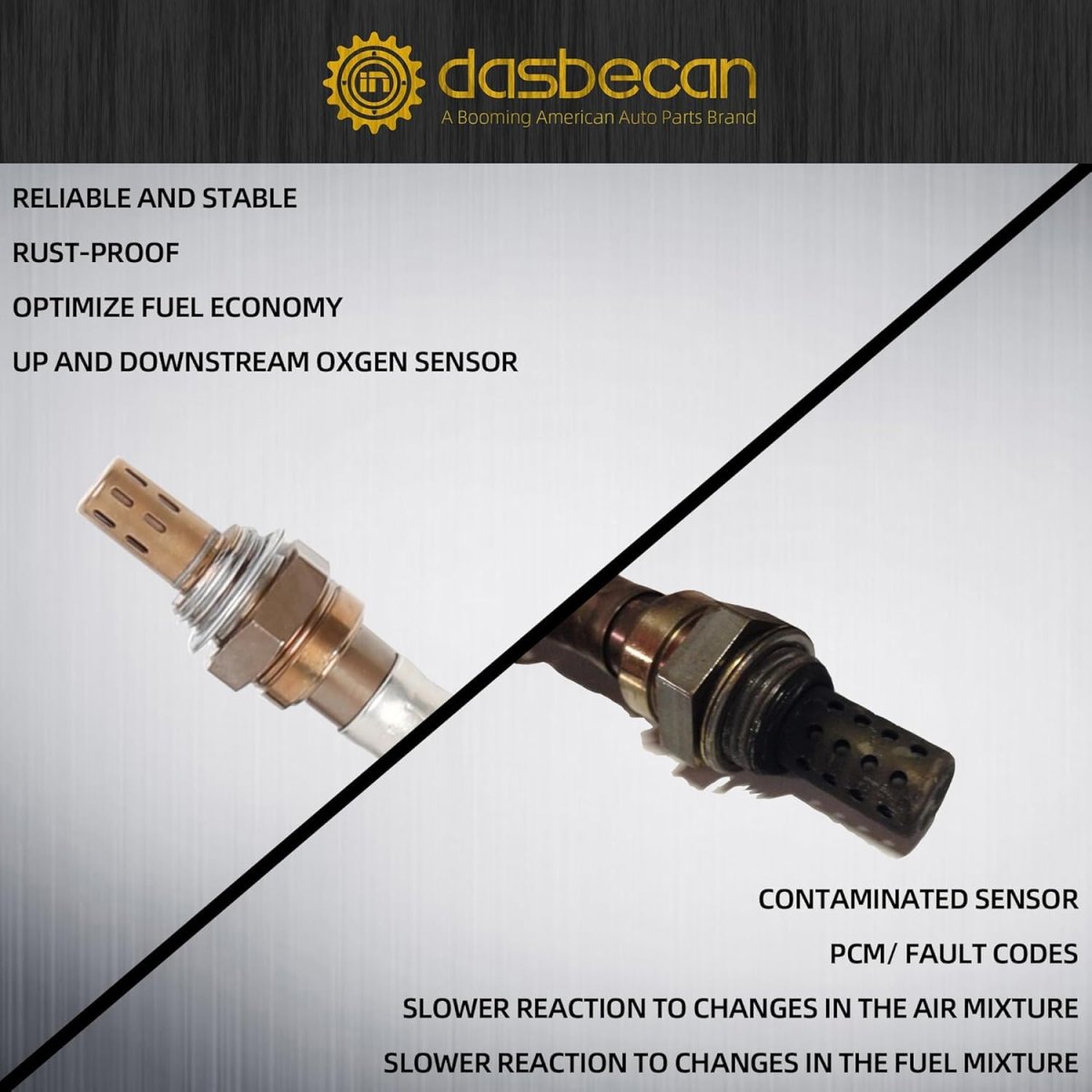 Dasbecan Oxygen Sensor For 2010-2012 Nissan Altima Sedan Rogue2 5l Upstream Downstream O2 Sensors Replace 234-9036 234-4382