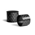 Hemi 392 Logo In Black On Real Carbon Fiber Barrel Premium Aluminum Tire Valve Stem Caps 