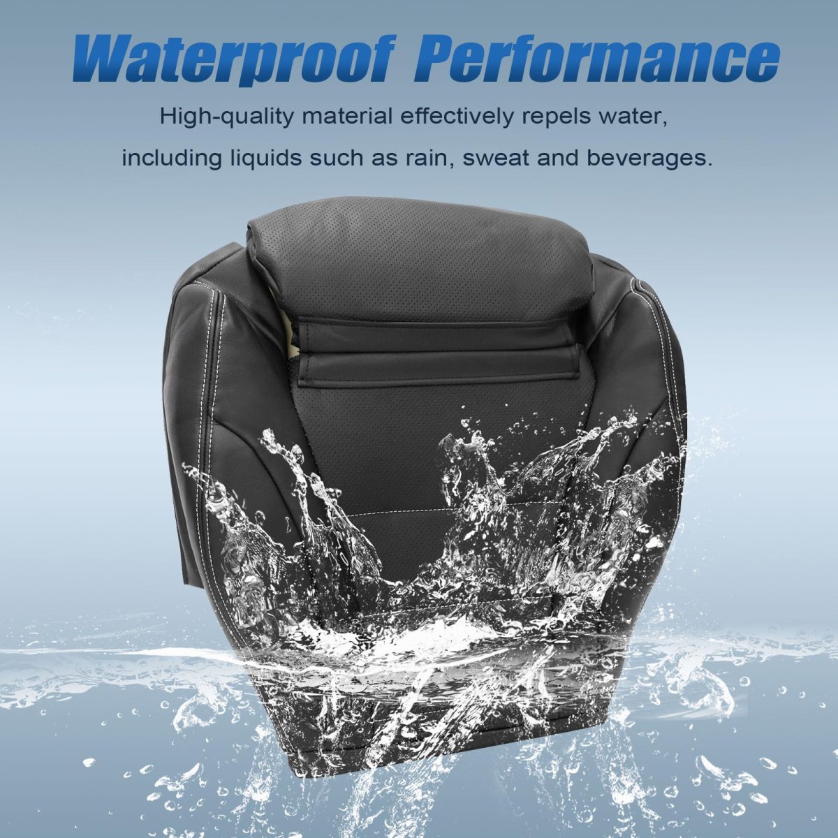 Black Front Driver Side Bottom Leather Seat Cover For Mercedes Benz C Class C250 C300 C350 C400 Glc300 Glc300e Glc350e 2015