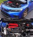 Jdm Red Black Type-r Style Engine Valve Cover Compatible For 2022 2023 Honda Civic Ex Lx Si Touring Hatchback Sedan 1 5