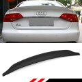 C Style Polyurethane Pu Primered Highkick Trunk Lid Spoiler Wing Duck For 2009-2015 Audi A4 S4 B8 