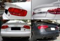 C Style Polyurethane Pu Primered Highkick Trunk Lid Spoiler Wing Duck For 2009-2015 Audi A4 S4 B8