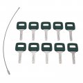 Solarhome 10pcs Ignition Keys 11039228 For Volvo Loader Haul Truck Heavy Equipment Laser Cut