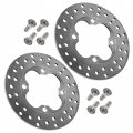Caltric 2 Front Brake Disc Rotor For Honda Rancher 420 Trx420fa 4x4 At 2010 2011 2012 2013 2014 With Bolt 