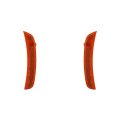 Front Side Marker Light Assembly Pair For Fiat 500 2012 To 2019 Driver And Passenger Amber Lens Dot Certified Fi2554100 
