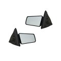 Driver And Passenger Side Door Mirror Pair For Chevy S10 1999 2004 Manual Black Textured Gm1320129 Gm1321129 15977933 15977934 