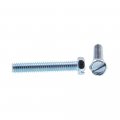 Prime-line Machine Screws Indented Hex Head Slotted Drive 8-32 X 1 In Zinc 100 Pack