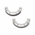 Niche Cycle Supply Front Grooved Brake Shoes For Kawasaki Kz250 Kz 250 L1csr 1982 