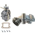 Reed Valve Kit And Carburetor For 66cc 80cc 2 Stroke Engine Motorized Bicycle Easy Install Upgrade With Intake Pipe Gasket 