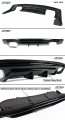 Painted Gloss Black Shark Fin Sport Rear Bumper Diffuser Replacement Pp Compatible For 2016-2019 Chevy Camaro Lt Rs Ss