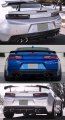Painted Gloss Black Shark Fin Sport Rear Bumper Diffuser Replacement Pp Compatible For 2016-2019 Chevy Camaro Lt Rs Ss