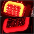 Auto Dynasty 2pcs 3d Led C-style Light Bar Rear Tails Brake Lamps Dual-row Third Light Compatible With Dodge Ram 1500 2500 3500
