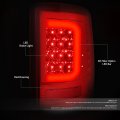 Auto Dynasty 2pcs 3d Led C-style Light Bar Rear Tails Brake Lamps Dual-row Third Light Compatible With Dodge Ram 1500 2500 3500