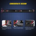 9 Led Marker Tail Trailer Light Bar 14 2in Amber Clearance Identification For 12v Pickup Truck Rv Boat Rear Stainless Steel