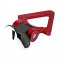 X Autohaux 2 Set Universal Red Triangle Shaped Car Tow Hook Decor Bumper Trailer Sticker Adorn