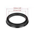 X Autohaux 4pcs Plastic 72 6mm Od To 57 1mm Id Car Hub Centric Rings Wheel Bore Center Spacer Black