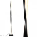 Brightech Helix Led Floor Lamp Bright For Living Rooms Bedrooms 48 Tall Pole Dimmable Standing Black 