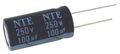Nte Electronics Vht2200m25 Series Vht Aluminum Electrolytic Capacitor Radial Lead 105 Degree Max Temp 2200 A F Capacitance 20 