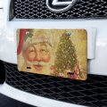 Graphics More Christmas Holiday Retro Antique Santa Believe Novelty Metal Vanity Tag License Plate