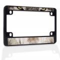 Fastasticdeals Metal Insert Bike License Plate Frame Big And Yellow Eyes Of Wolf Close Up Weatherproof Motorcycle Accessories 