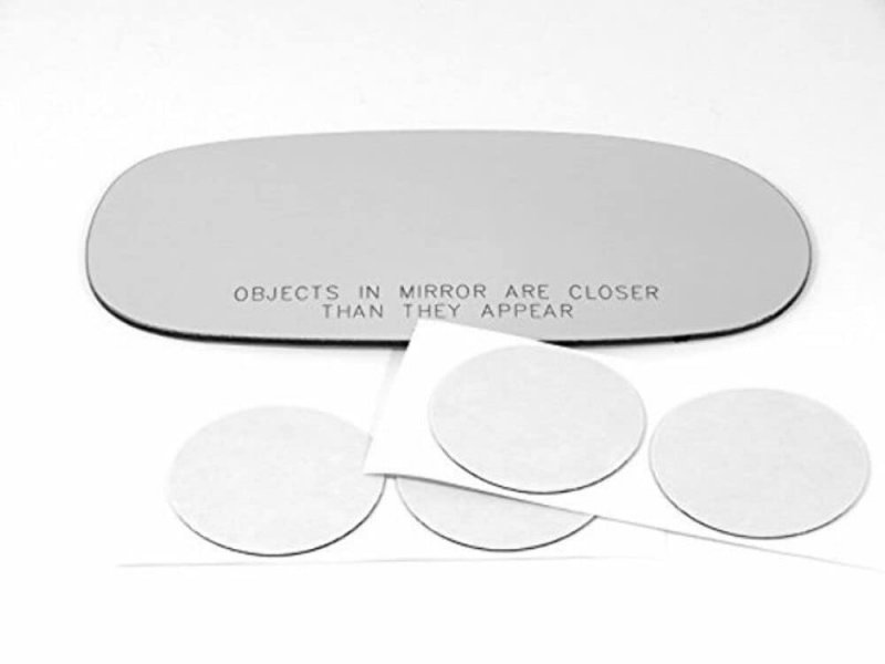 Right Passenger Side Mirror Glass Lens For 97-04 Corvette Convex With Silicone Adhesive 3 25 In X 7