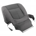 Carbhub Gray Driver Bottom Seat Cover Steel For Ford F150 Xlt Xtr Stx Xl 2011-2014