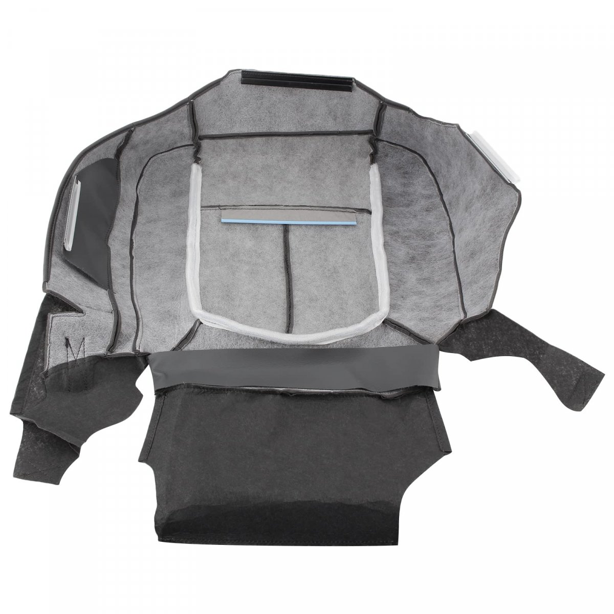 Carbhub Gray Driver Bottom Seat Cover Steel For Ford F150 Xlt Xtr Stx Xl 2011-2014