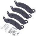 Brake Pad Kit 10k-12k Axle Replacement For Dexter K71-180-00 Caliper 2 Wheels Semi-metallic Black